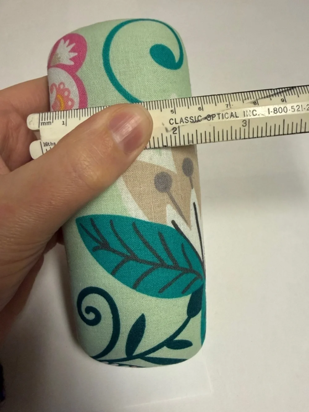 NWOT Retired Mint Flowers Vera Bradley Floral Print Eyeglass Optical Case